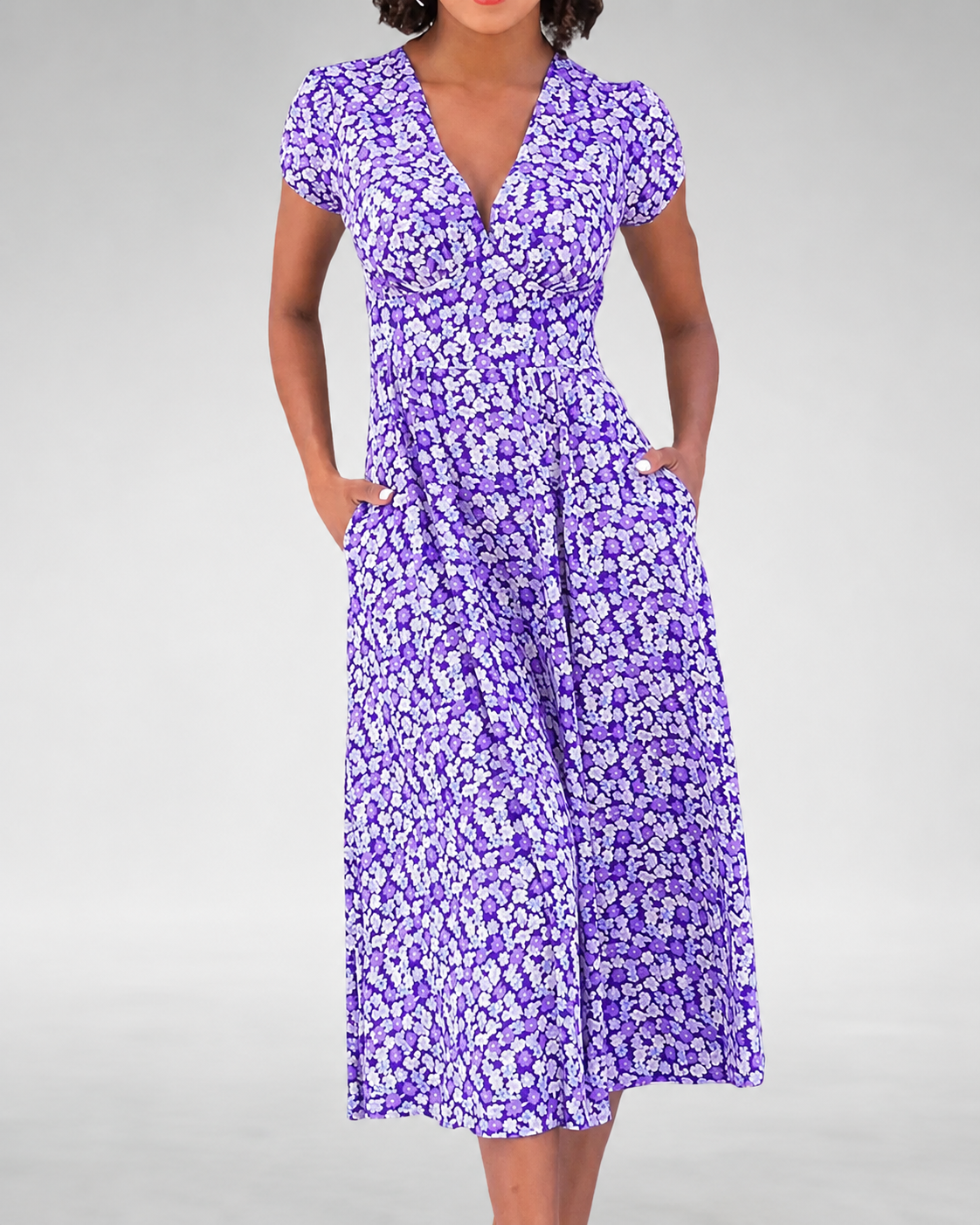 Robe D'Été Femme Chic Florale Longue