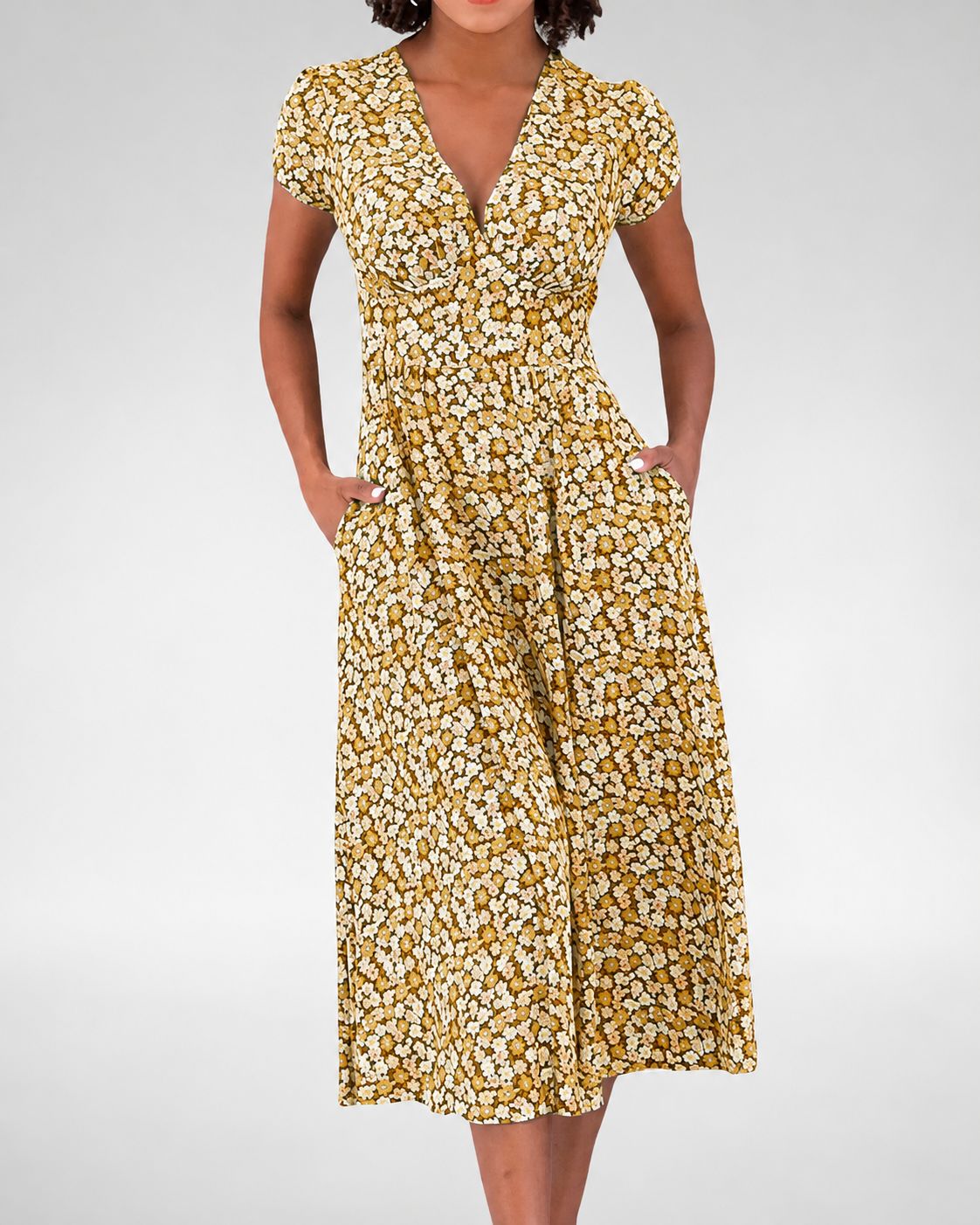 Robe D'Été Femme Chic Florale Longue