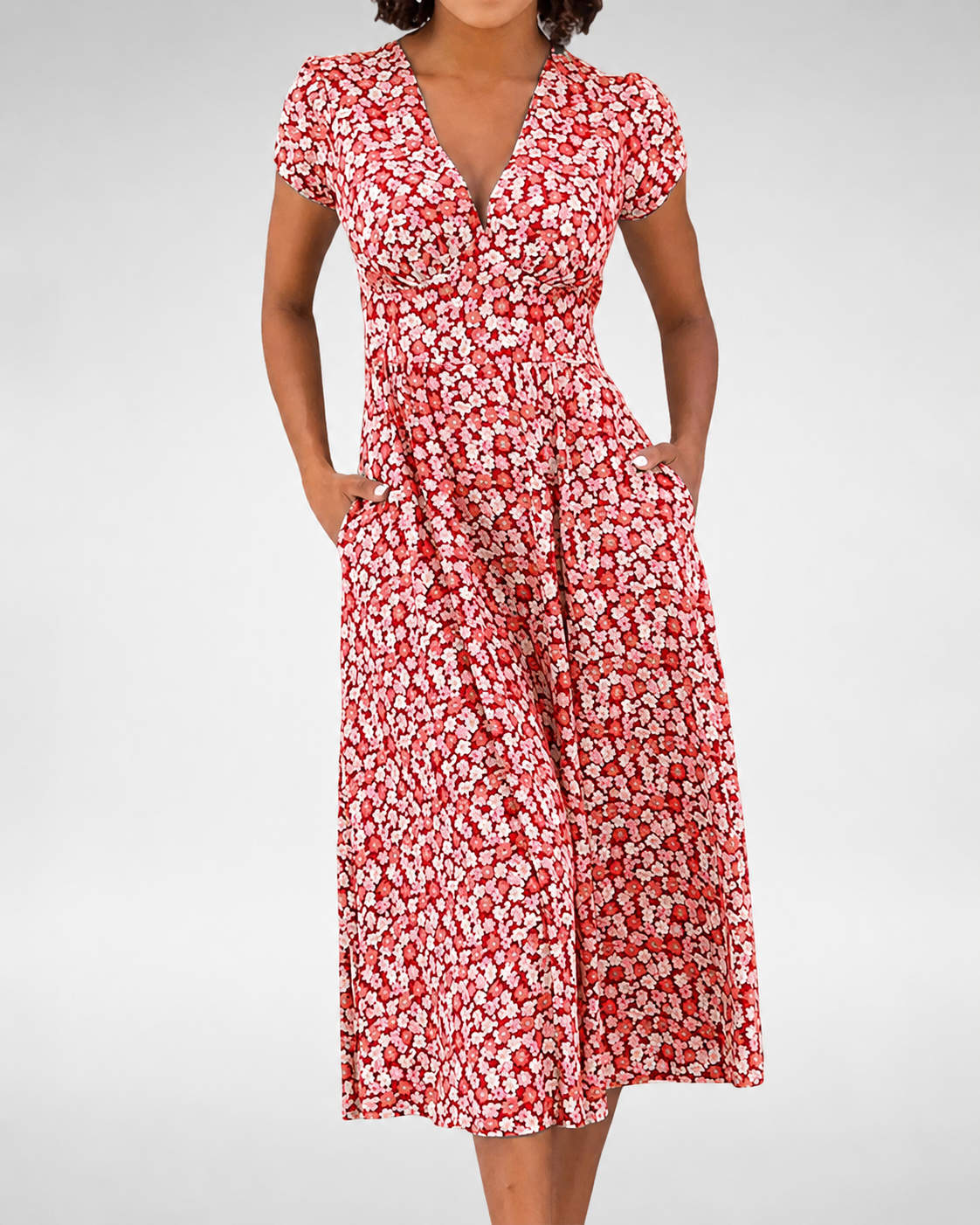 Robe D'Été Femme Chic Florale Longue