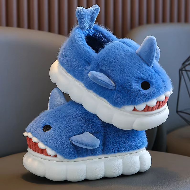 Chausson requin antidérapant pour enfants