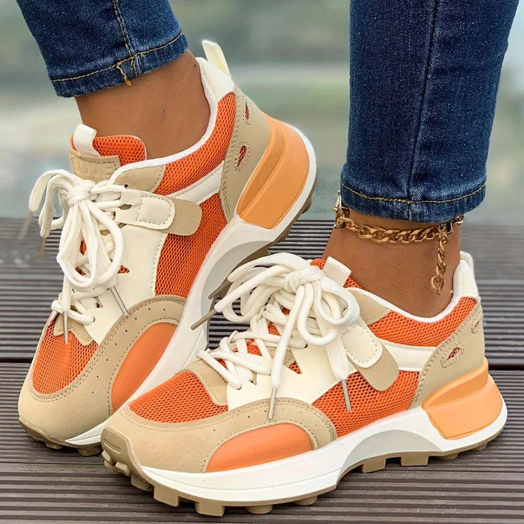 Baskets tendance color block pour femmes