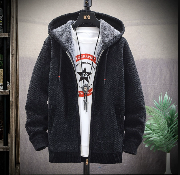 Hoodie pour Hommes avec Capuche et Fermeture Éclair