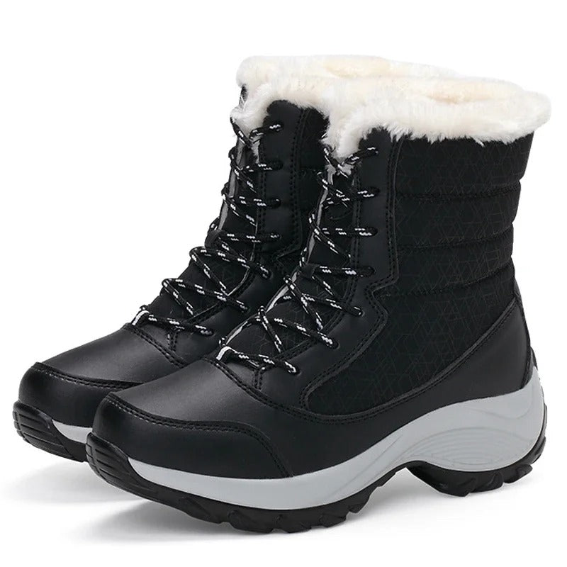 Bottes de neige d'extérieur à plateforme pour femmes