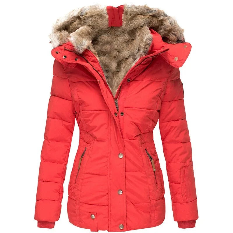 Veste chaude en coton matelassé pour femmes