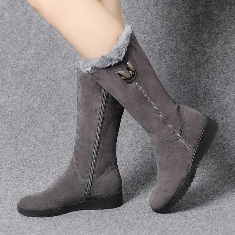 Bottes à haute fourrure pour femmes