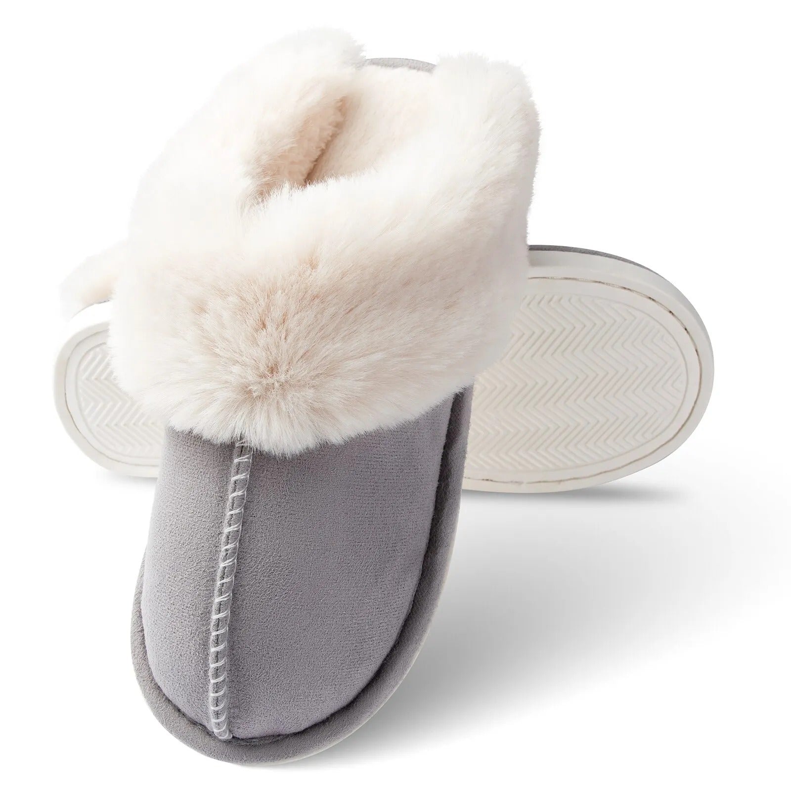 Chaussons d'intérieur en peluche pour femmes
