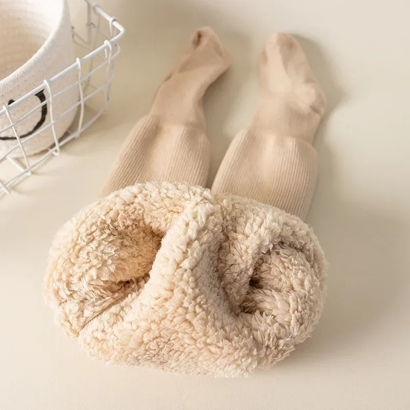 Collants d'hiver en coton épais pour enfants