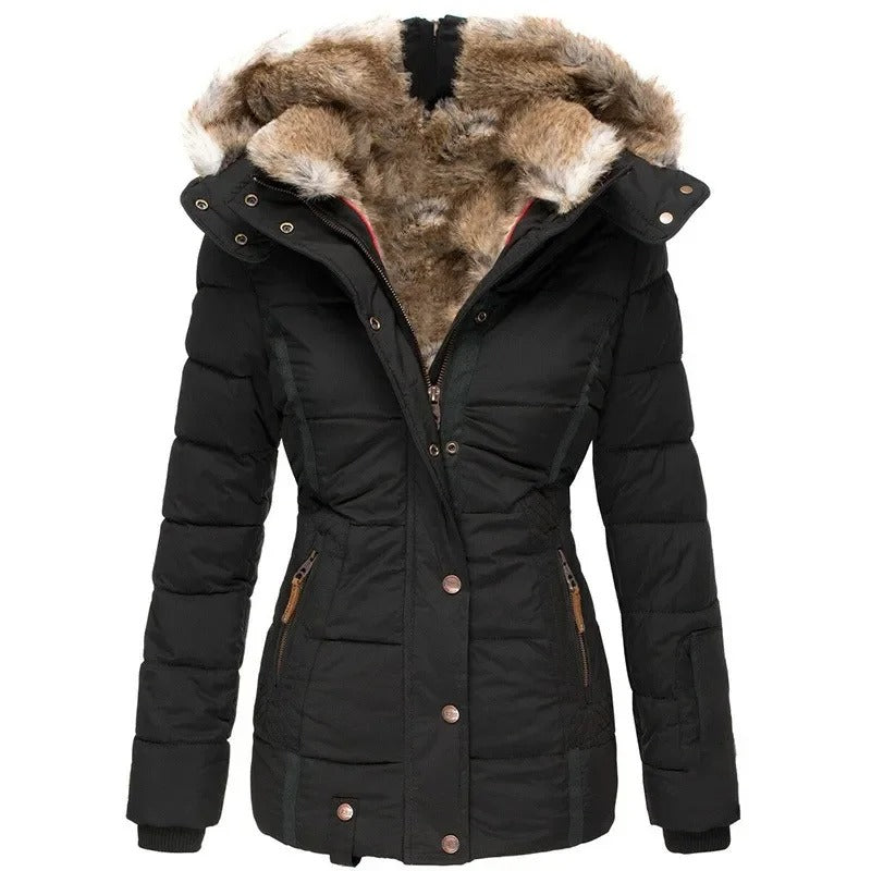 Veste chaude en coton matelassé pour femmes