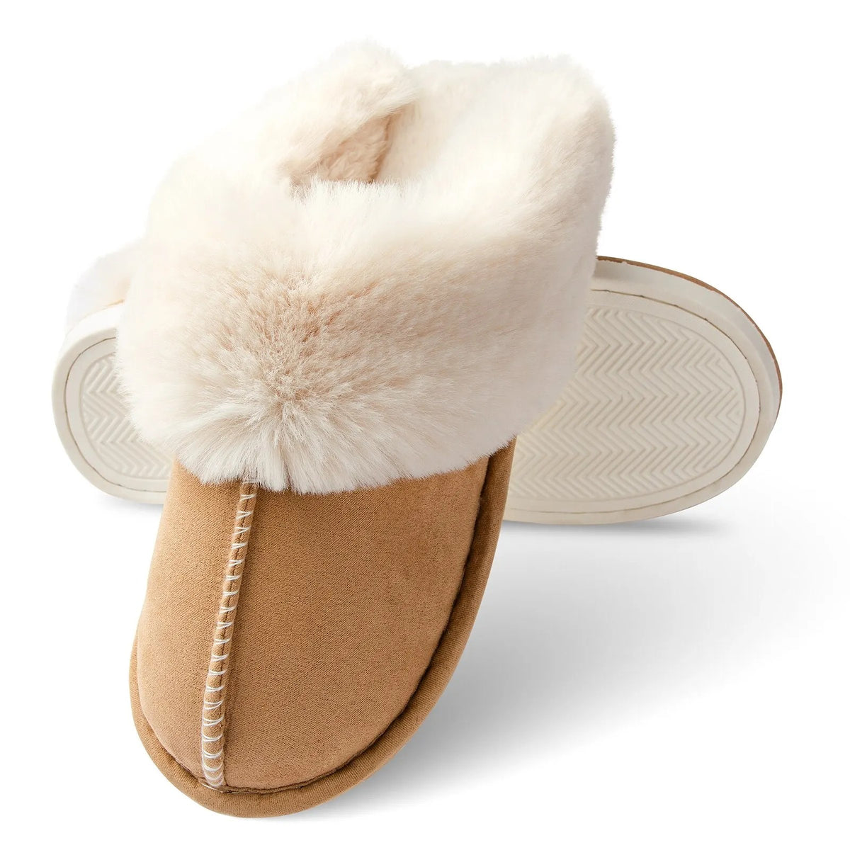 Chaussons d'intérieur en peluche pour femmes