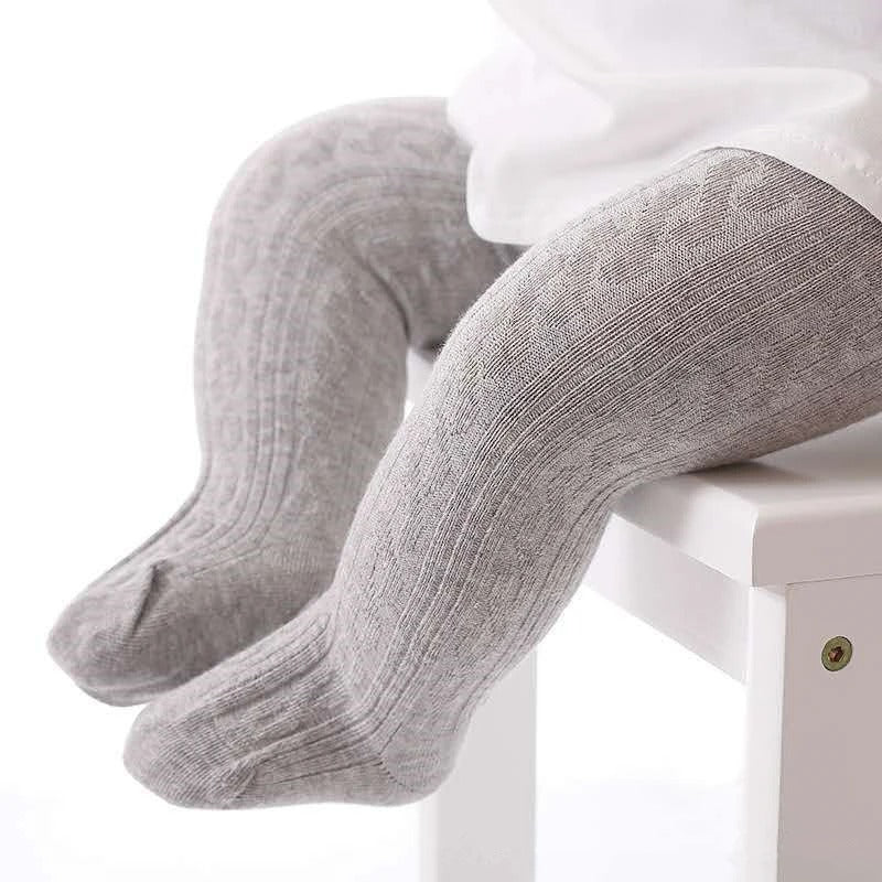 Collants en maille torsadée pour fille