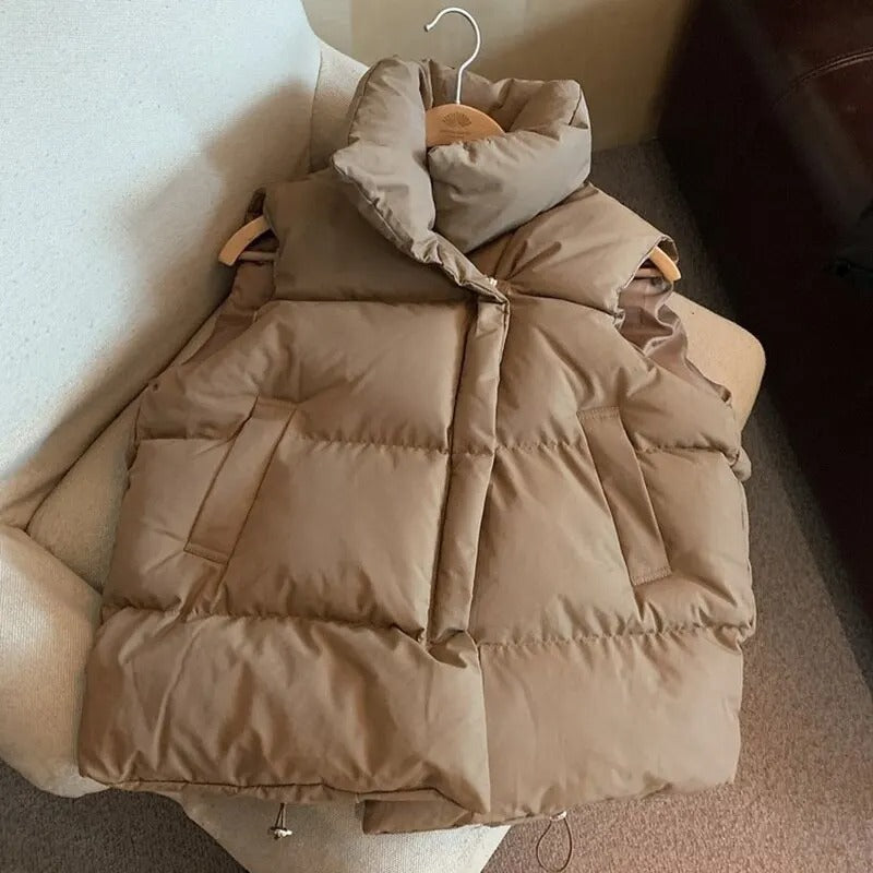 Gilet en duvet chaud pour femmes