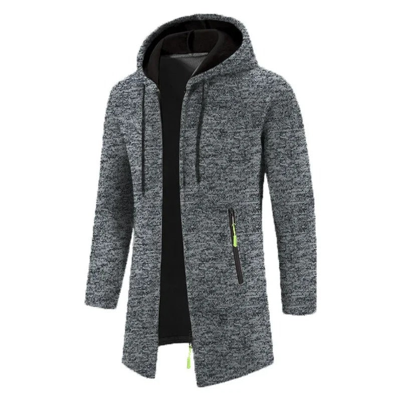 Sweats à capuche zippés à manches longues pour hommes