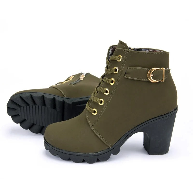 Bottines à lacets pour femmes