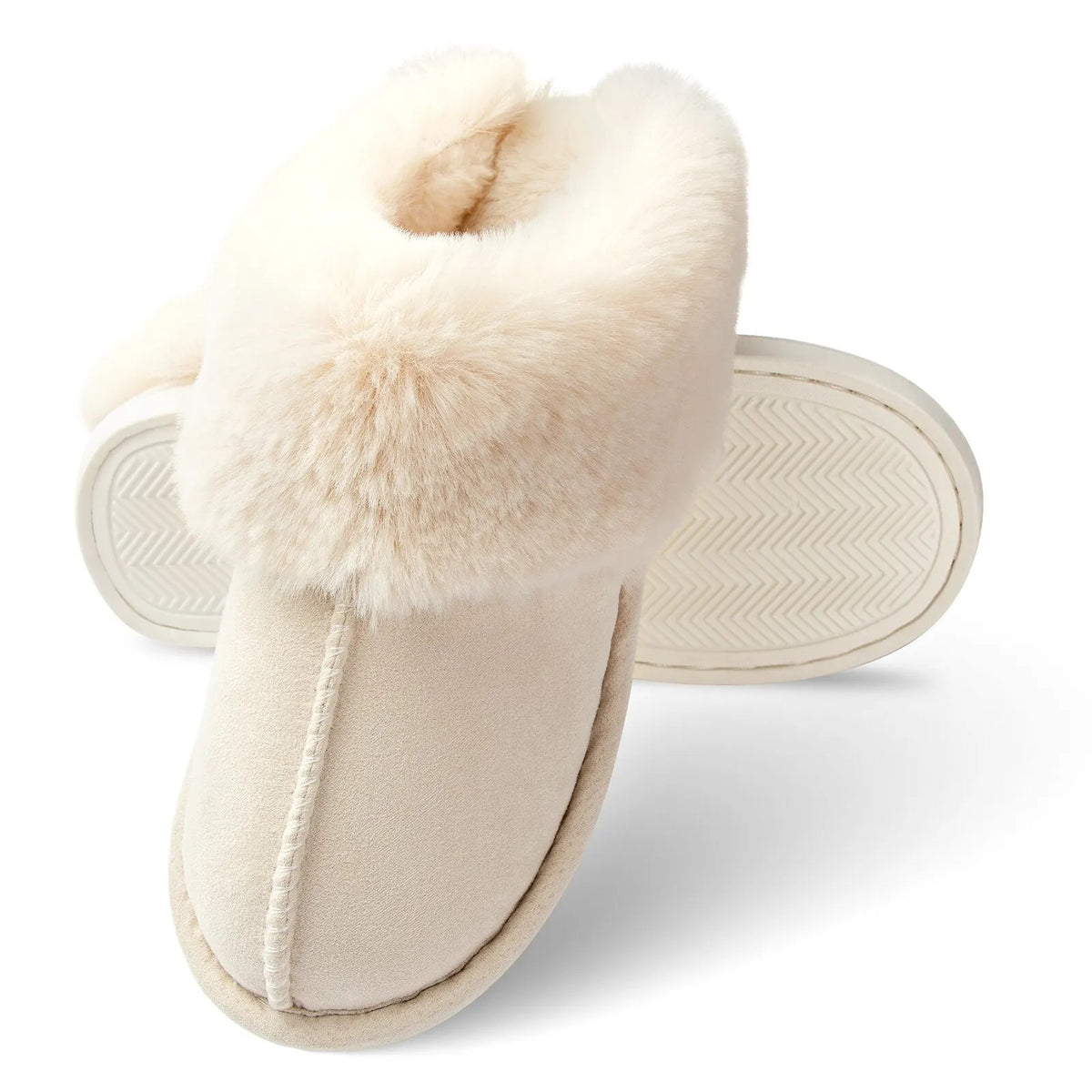 Chaussons d'intérieur en peluche pour femmes