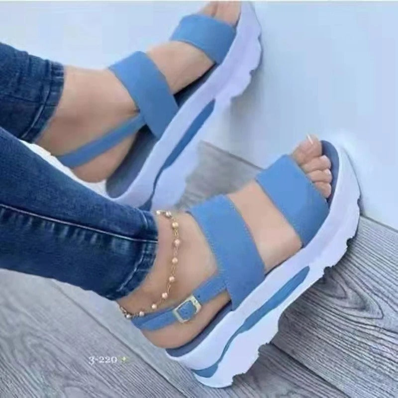 Sandales légères à semelles compensées pour femmes
