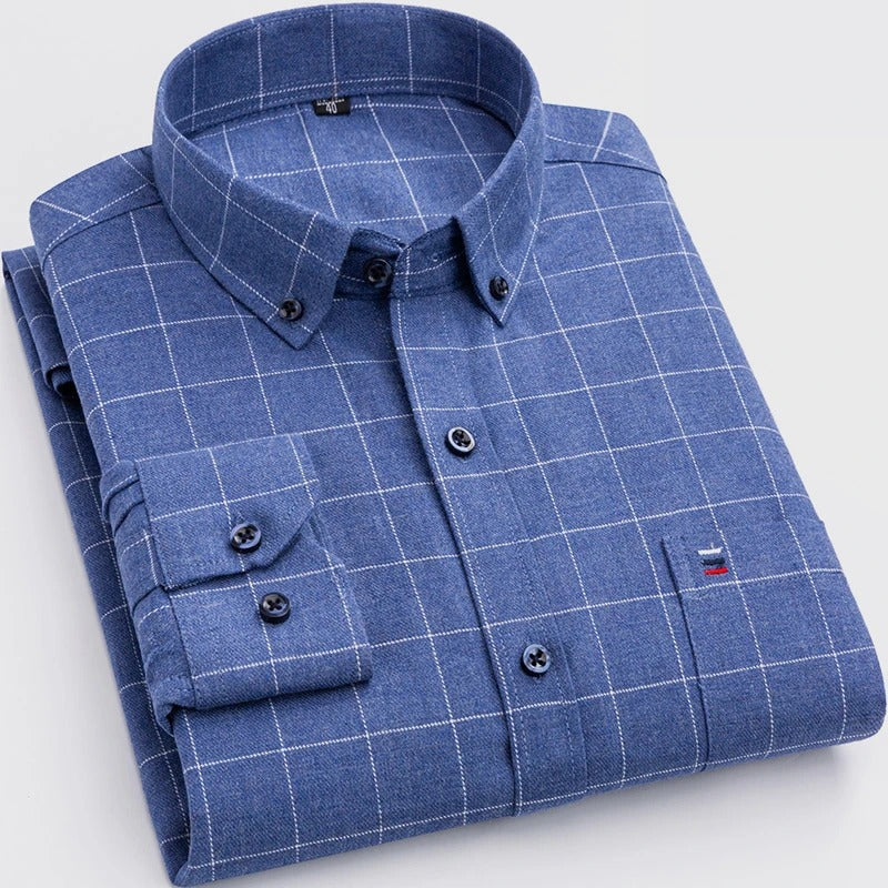 Variant image for Chemise Homme Carreaux Ajustée 100% Coton-31