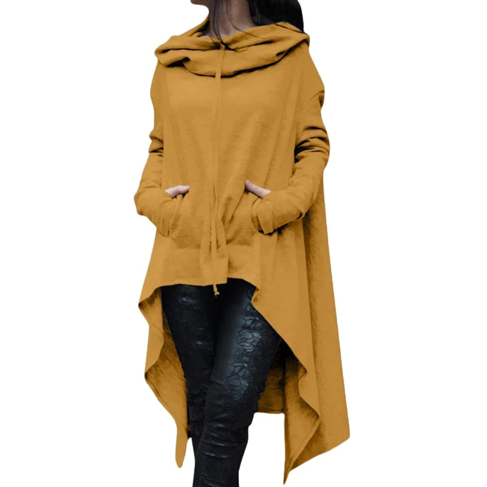 Sweat à capuche asymétrique pour femmes
