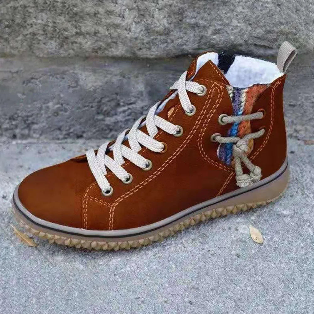 Chaussures Féminines Confortables Hiver Cuir Synthétique 5
