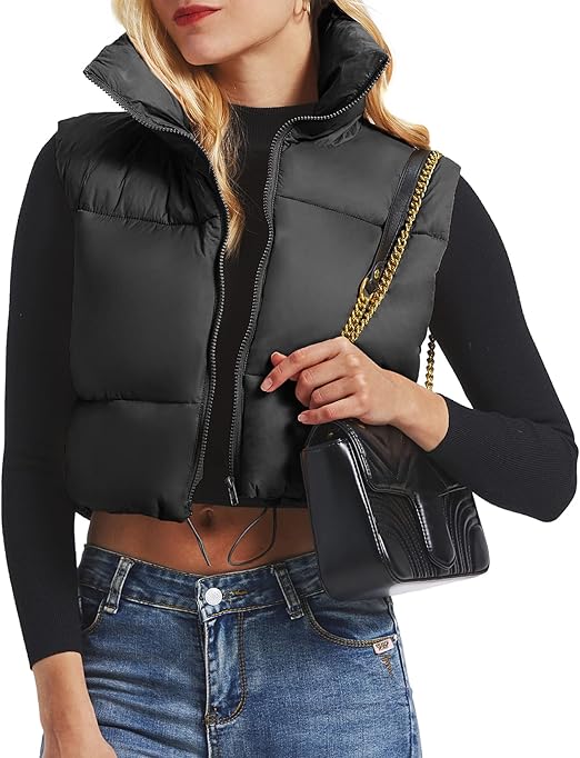 Veste matelassée courte pour femme