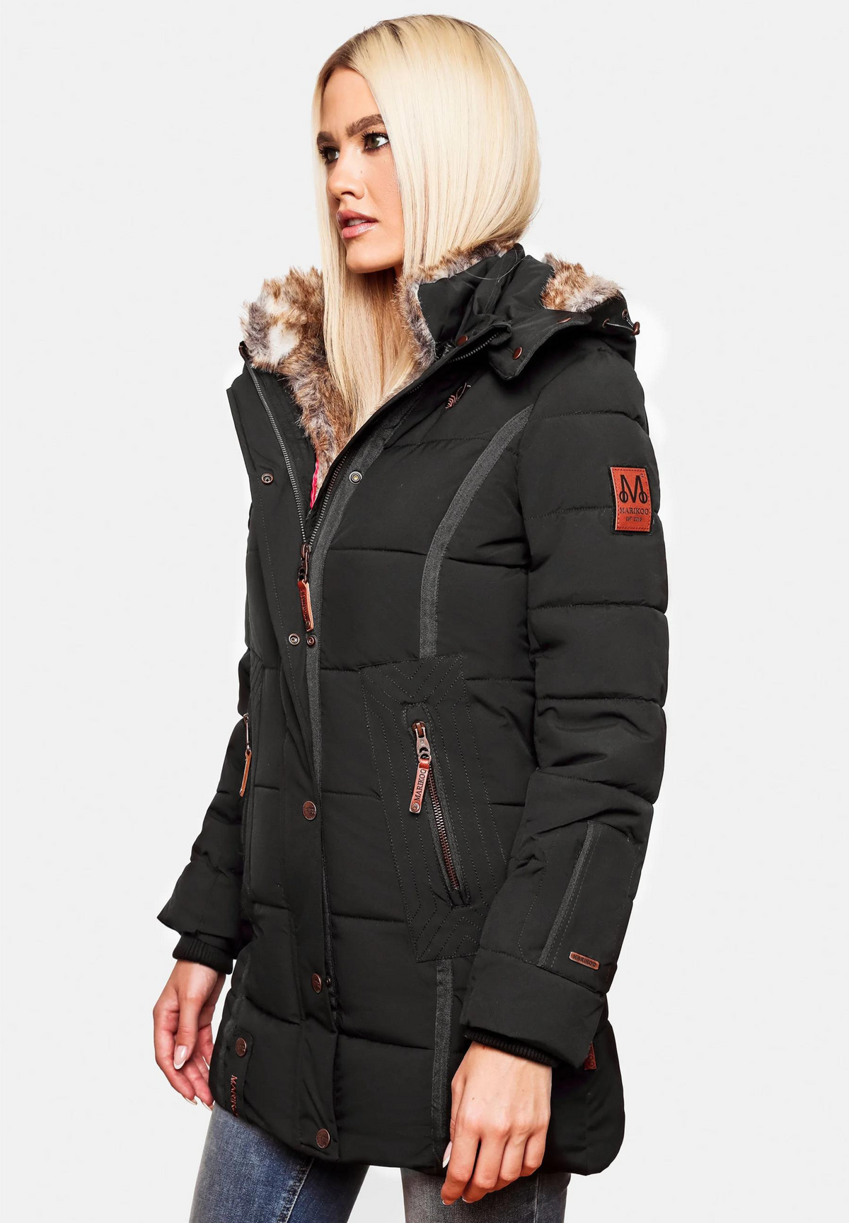 Veste chaude en coton matelassé pour femmes