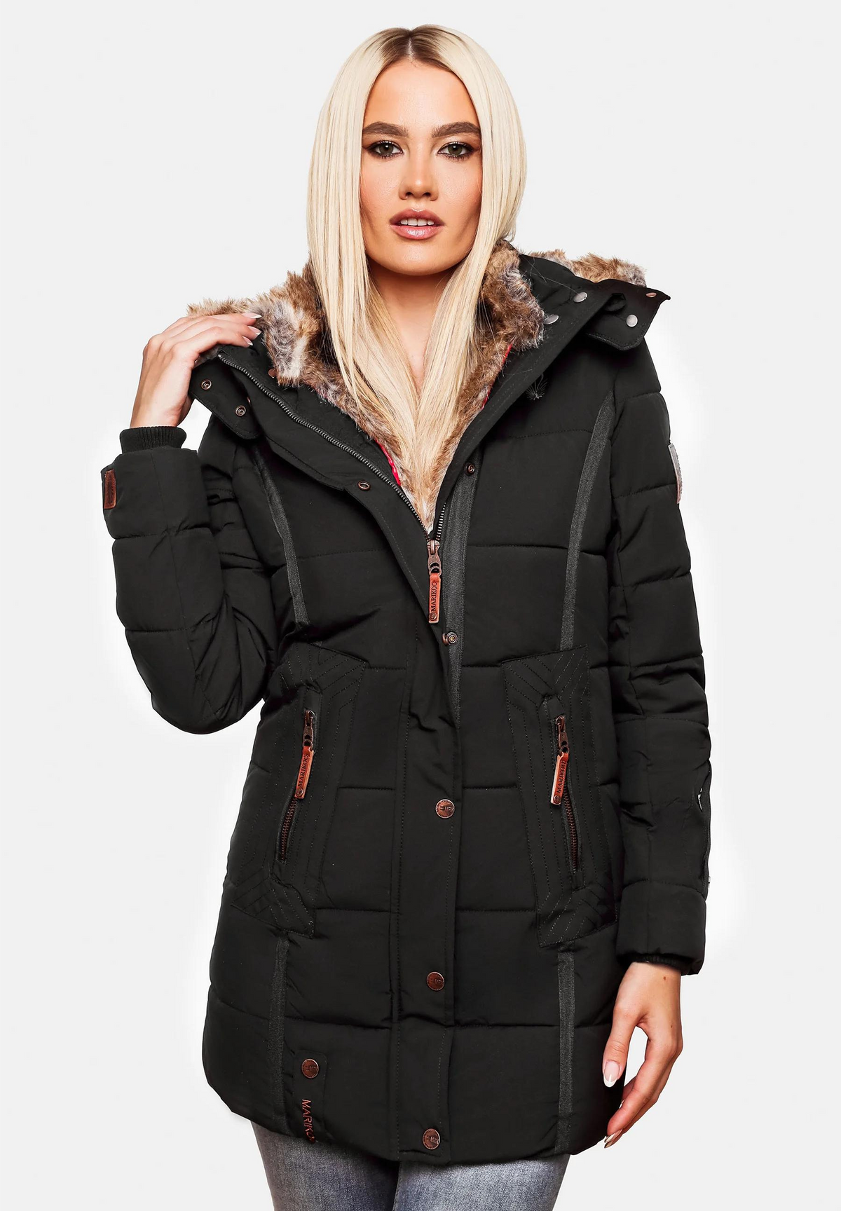 Veste chaude en coton matelassé pour femmes