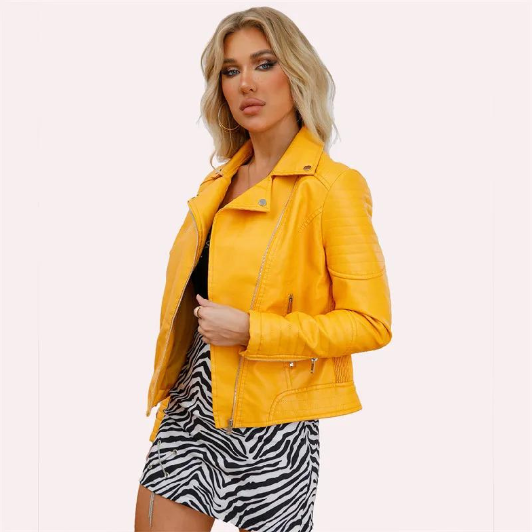 Veste en cuir pour femmes