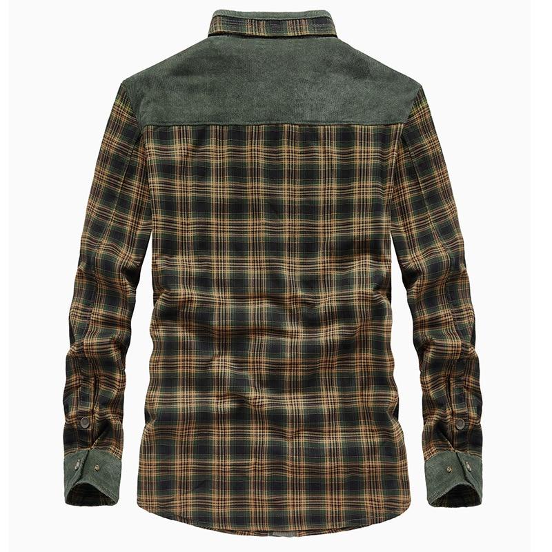 Veste d'hiver en flanelle à carreaux