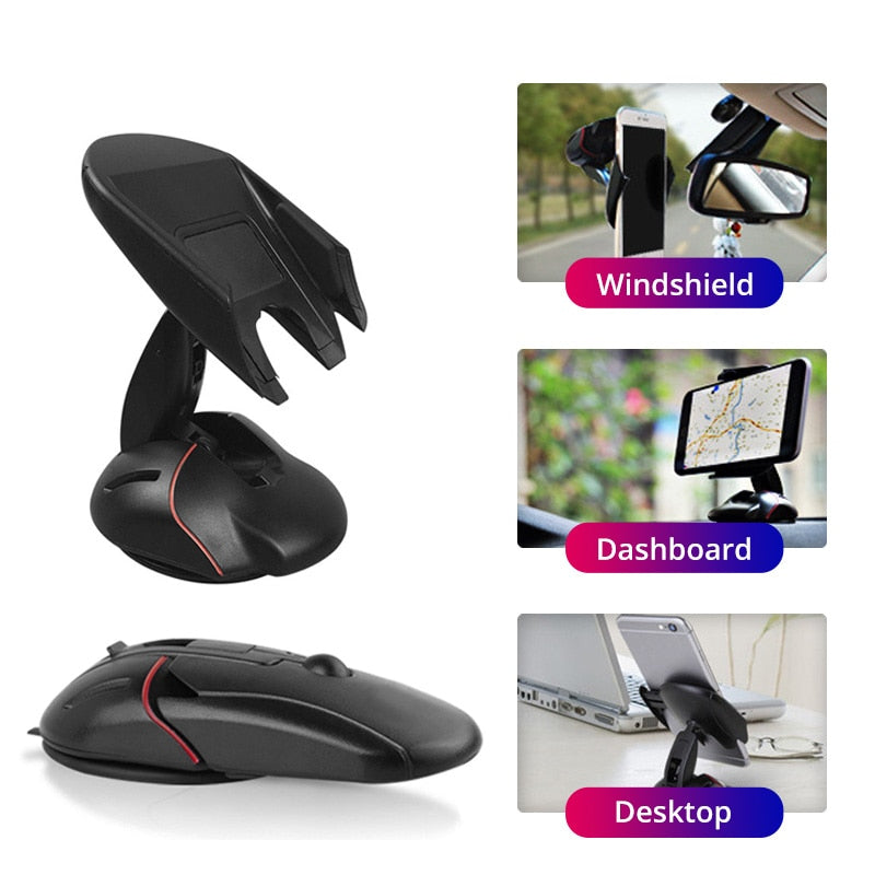 Support de téléphone pour voiture transformable à 360