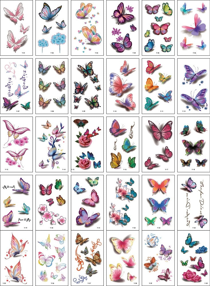 Stickers de tatouage 3D