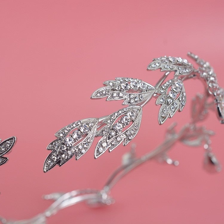 Couronne de luxe en cristal pour femme