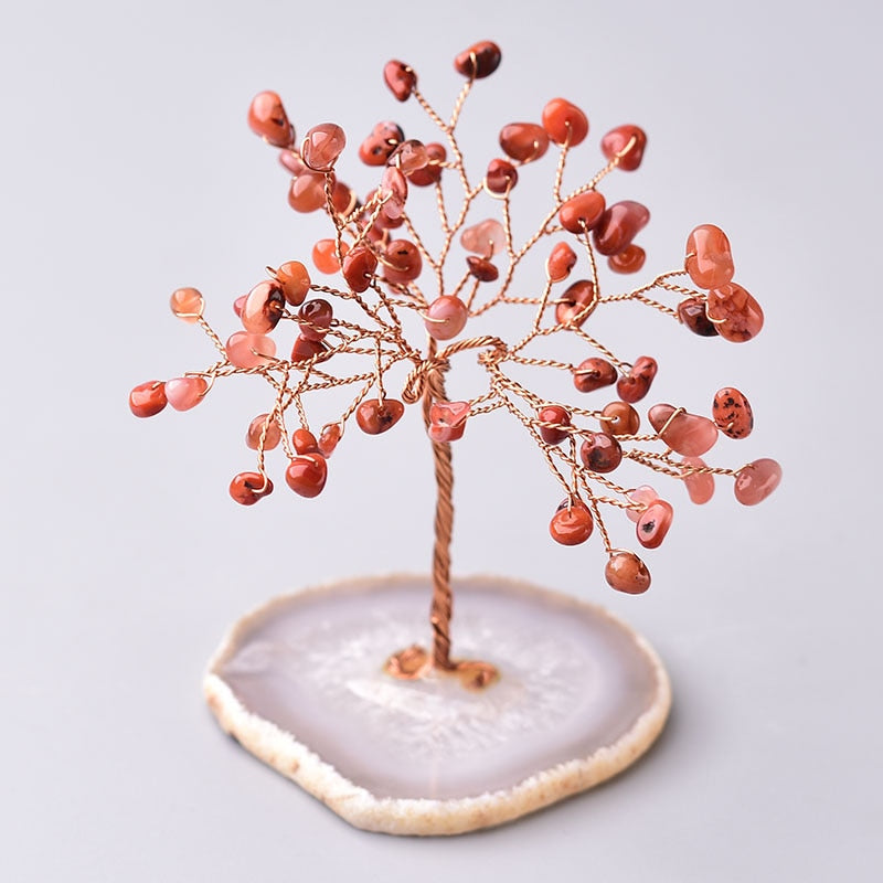 Sculpture de bureau Arbre de vie en cristal