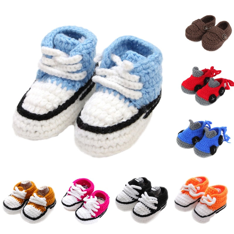 Chaussures à lacets en tricot