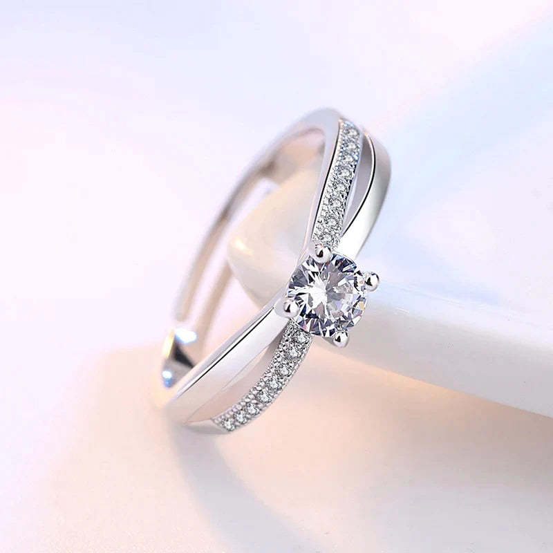 Bague de fiançailles ajustable