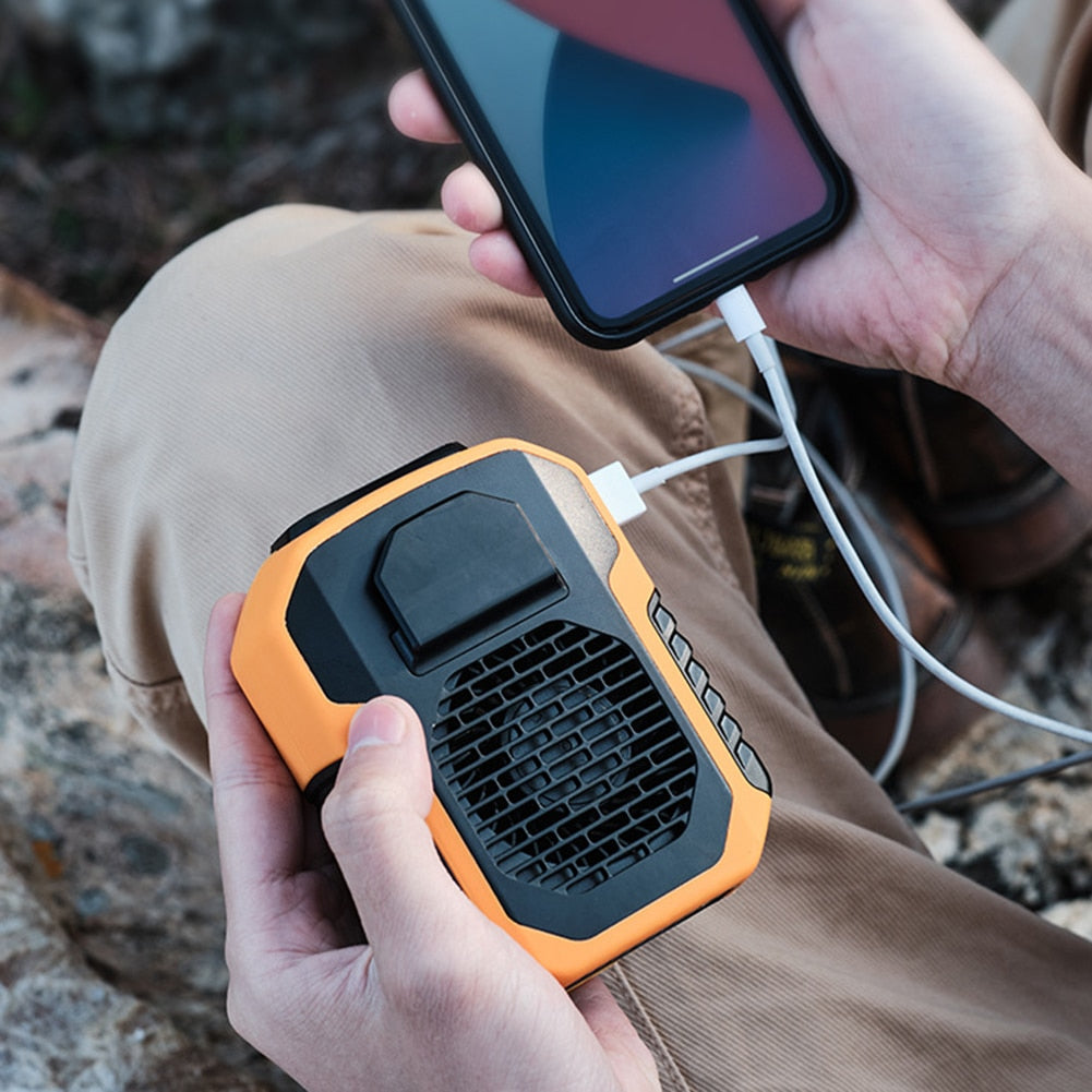 Ventilateur portable à pince pour la taille