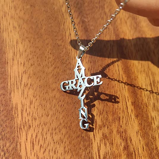 Collier Croix Amazing Grace