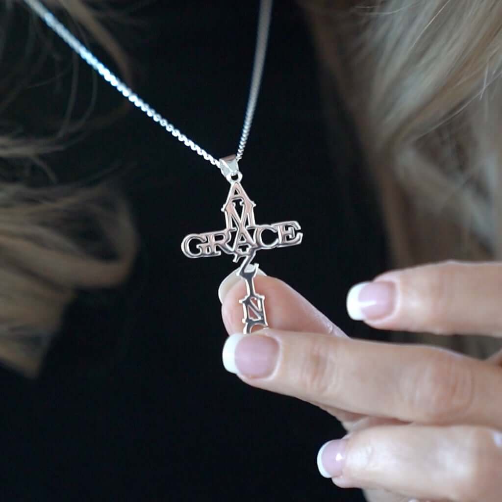 Collier Croix Amazing Grace