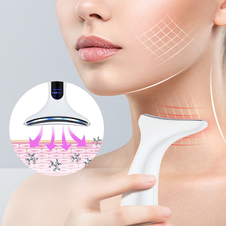 Masseur LED à micro-courant pour le visage et le cou