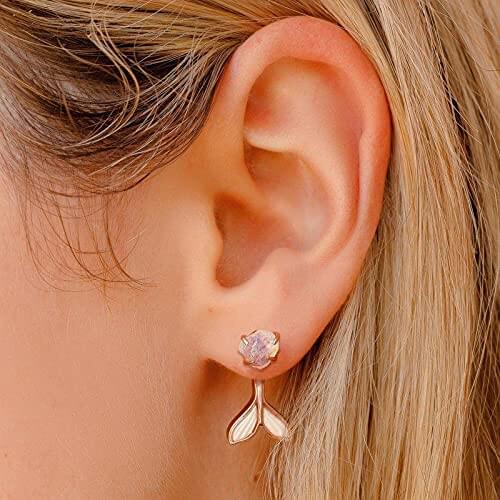 Boucles d'oreilles queue de sirène