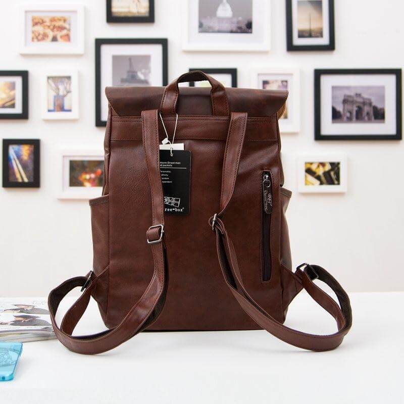 Sac à dos vintage en faux cuir