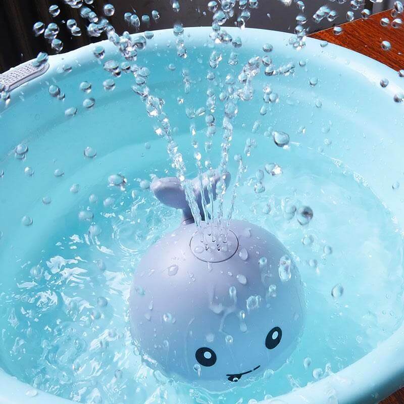 Jouets de bain baleine à jet d'eau